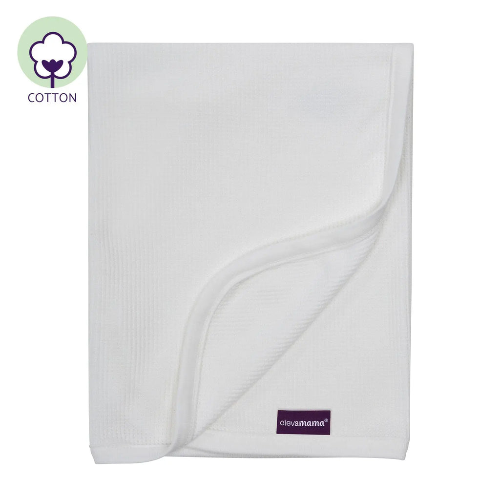 Waffle Weave Cotton Baby Blanket Cot & Cot Bed 120x140cm CMBuild