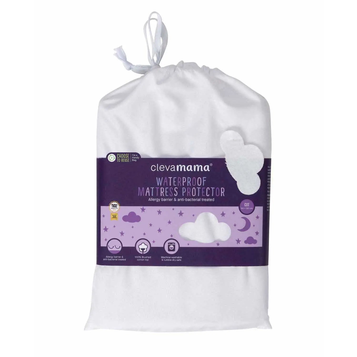 Cotton Waterproof Mattress Protector - Cot & Cot Bed CMBuild