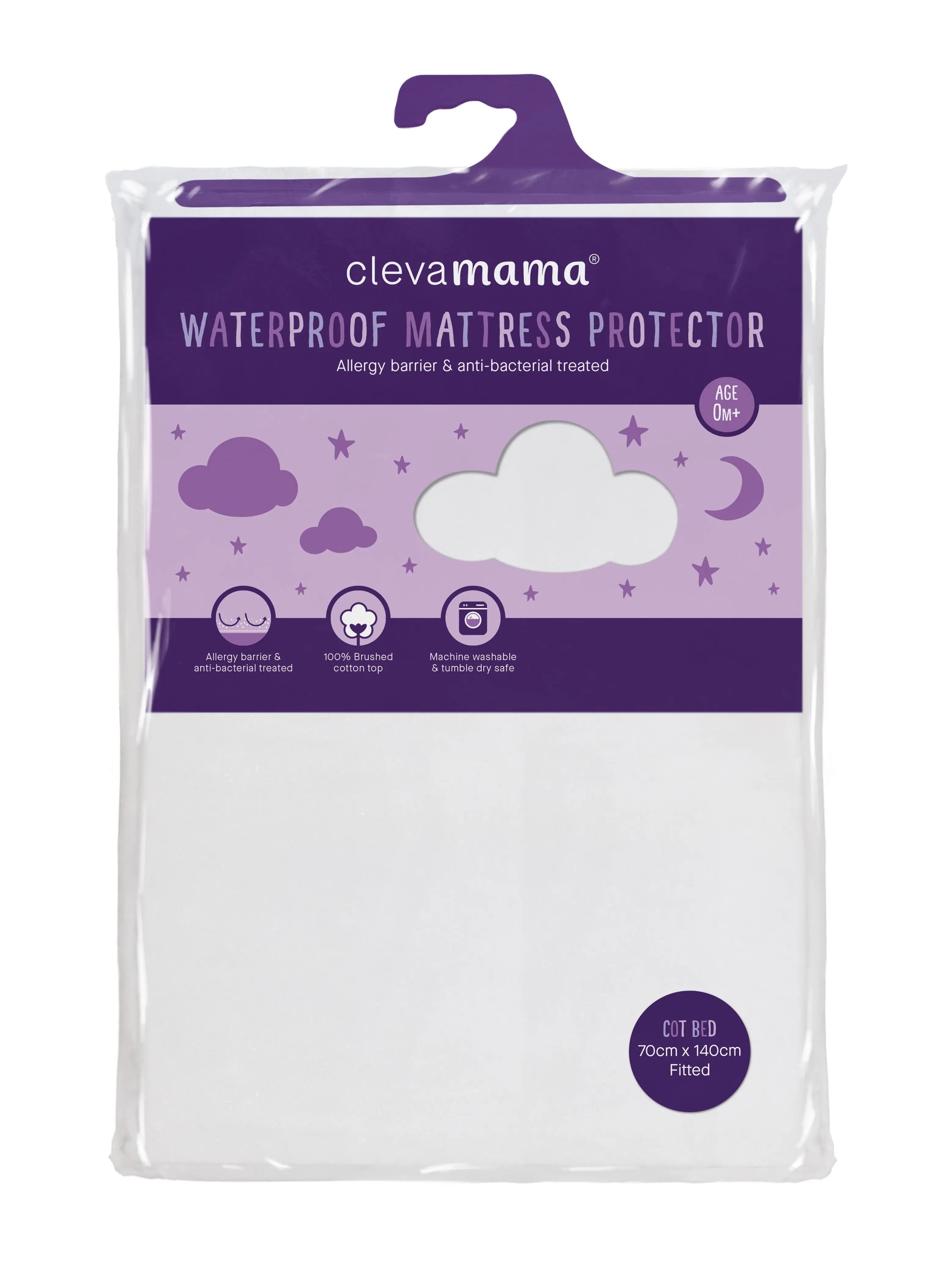 Cotton Waterproof Mattress Protector - Small Double Bed 120x190x30cm CMBuild