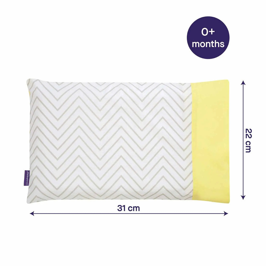 100% Natural Cotton Pillow Case for ClevaFoam Moses Basket, Crib, & Pram Pillow CMBuild