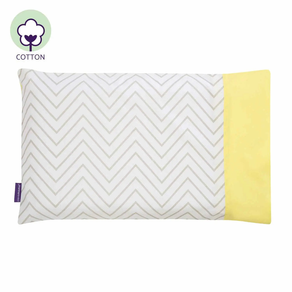100% Natural Cotton Pillow Case for ClevaFoam Moses Basket, Crib, & Pram Pillow CMBuild