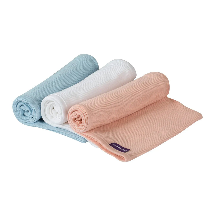 Waffle Weave Cotton Blanket - Crib, Moses basket & Pram 70x90cm CMBuild