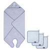 Cotton Extra Large Apron Baby Bath Towel + Bamboo Baby Washcloth ClevaMama