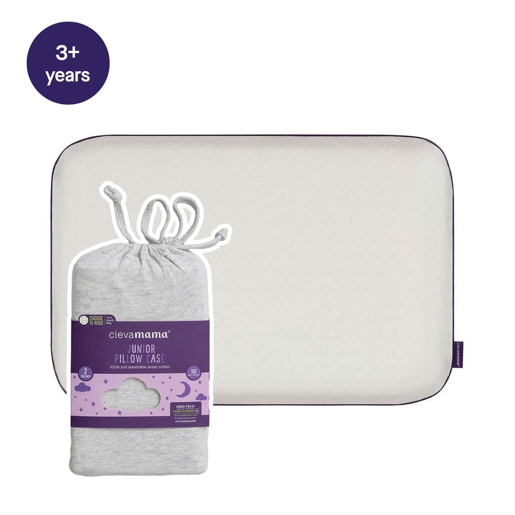 Junior Pillow + Jersey Cotton Pillow Cases for Junior Pillow